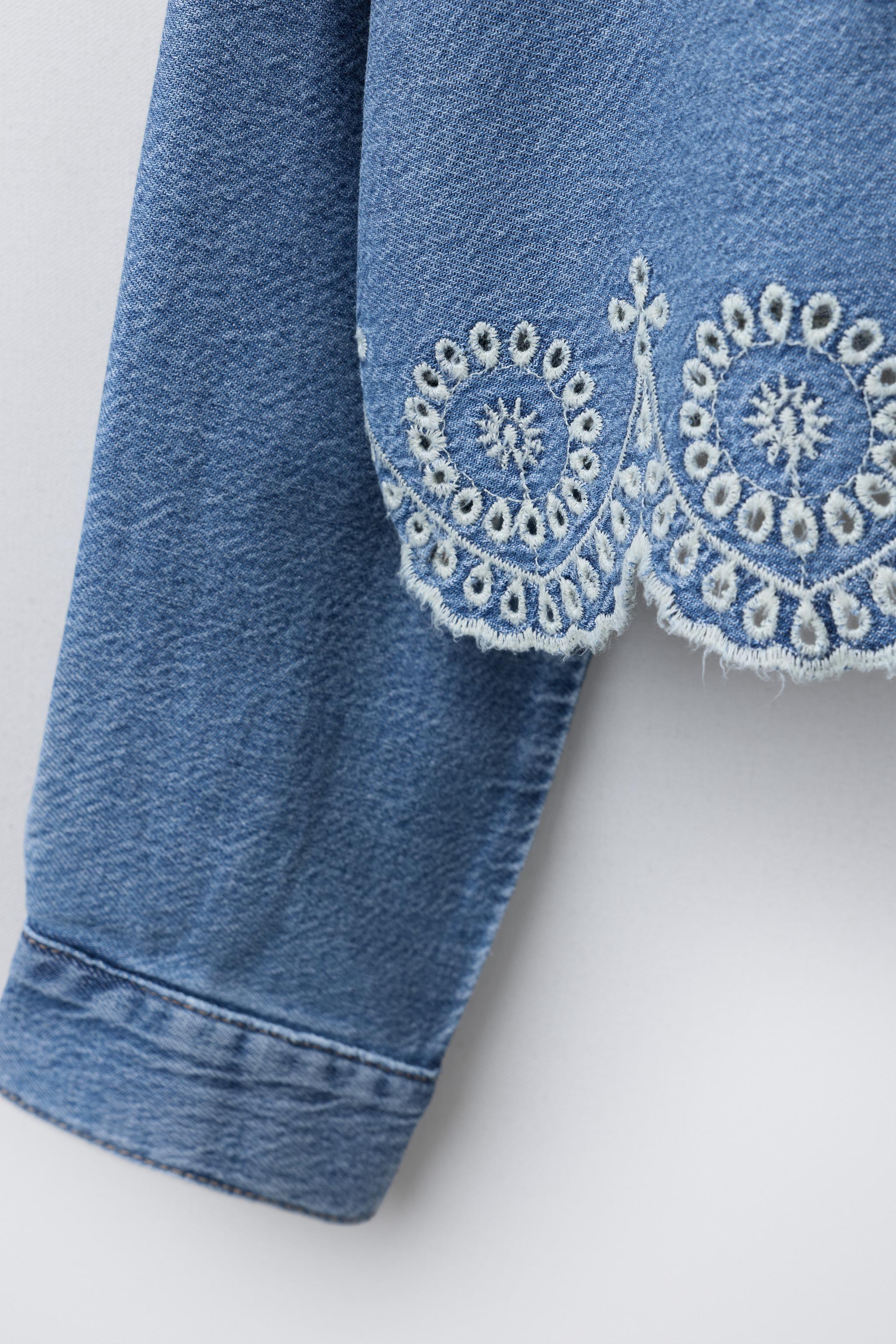 CHEMISE EN JEAN À BAS SCHIFFLY